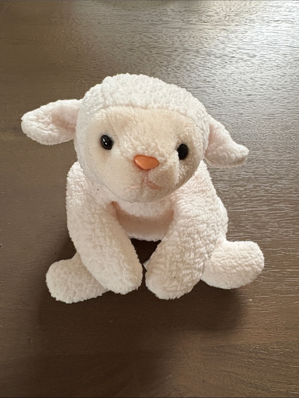 TY Beanie Baby Plush Lamb Pet Comfort Toy - Cream
